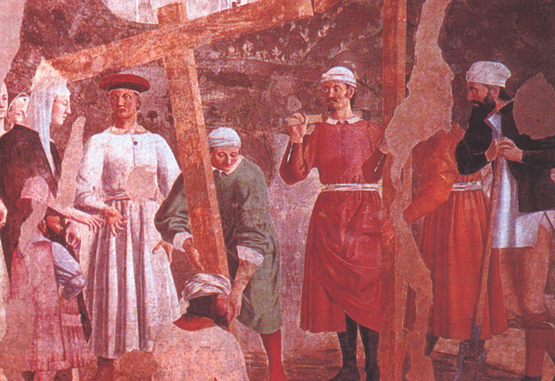 Invencion de la Santa Cruz por Piero della Francesca