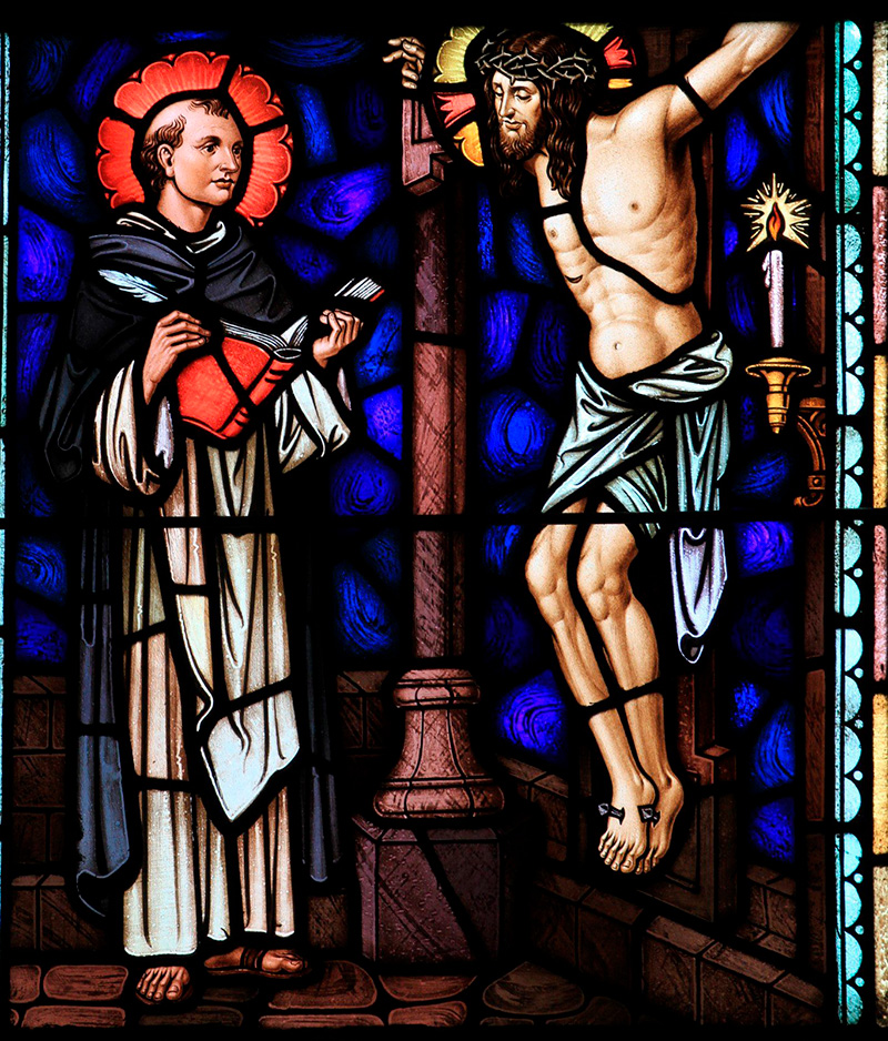 Stained glass window from St. Dominics Church in Washington D.C. Photo by Fr. Lawrence Lew O.P