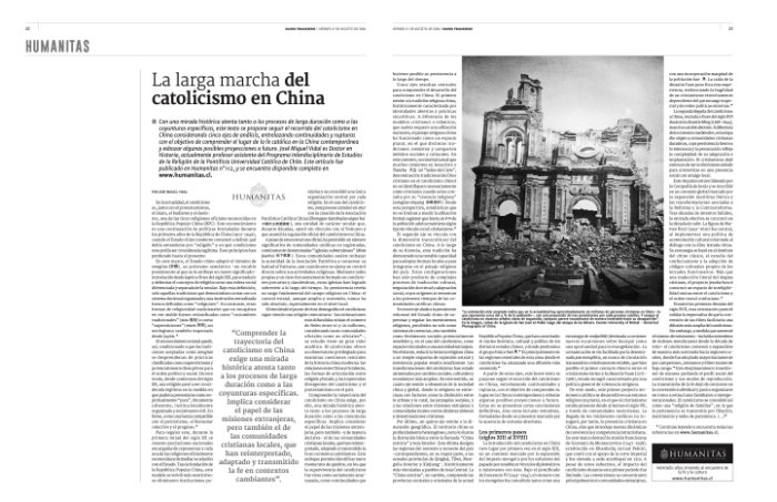 Humanitas en Diario Financiero, viernes 21 de agosto de 2026.